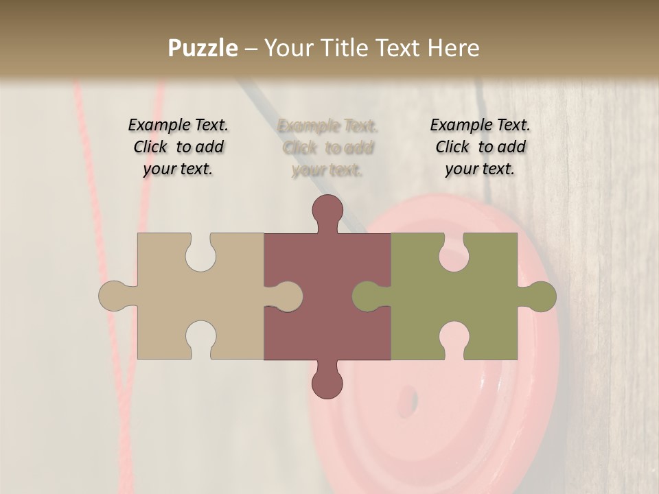 Round Needle Clothing PowerPoint Template