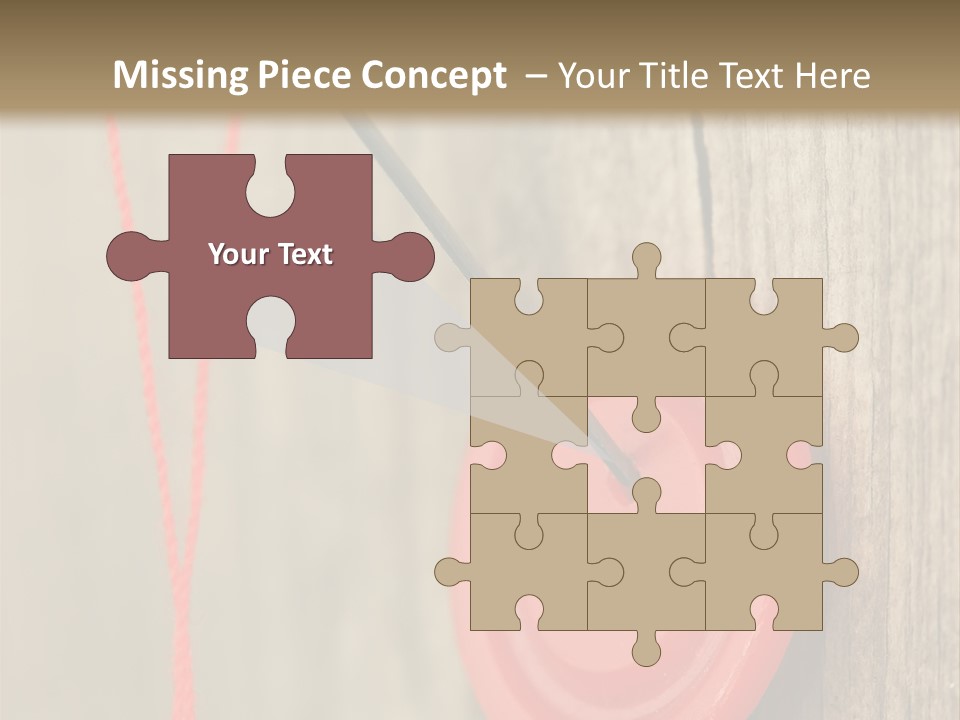 Round Needle Clothing PowerPoint Template