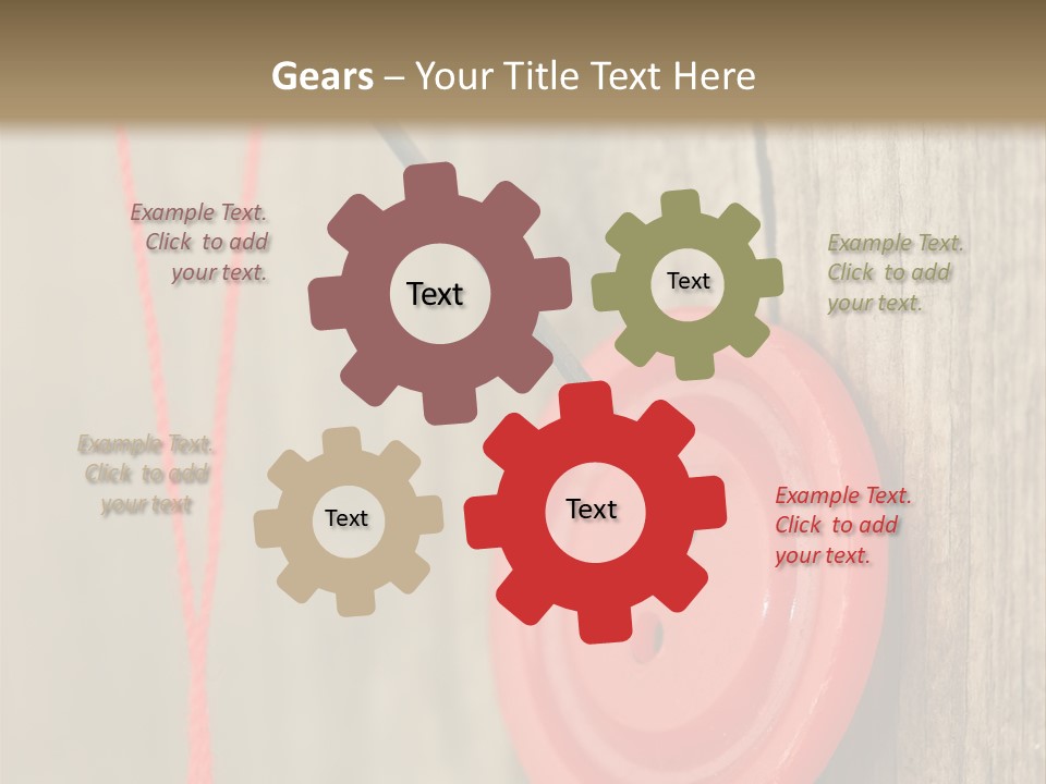 Round Needle Clothing PowerPoint Template