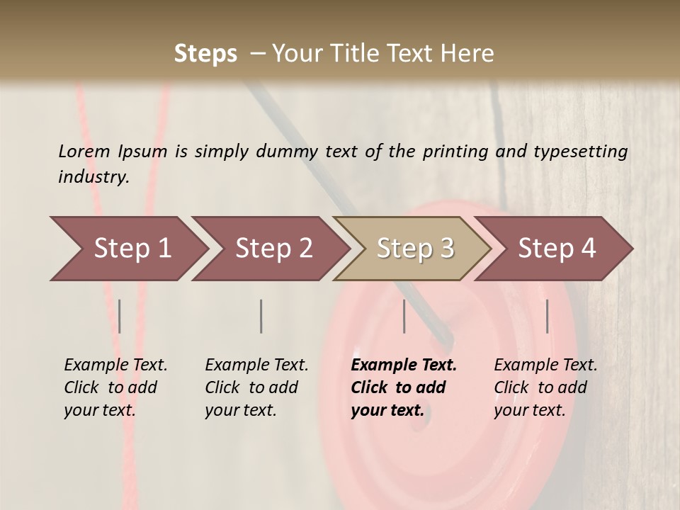 Round Needle Clothing PowerPoint Template