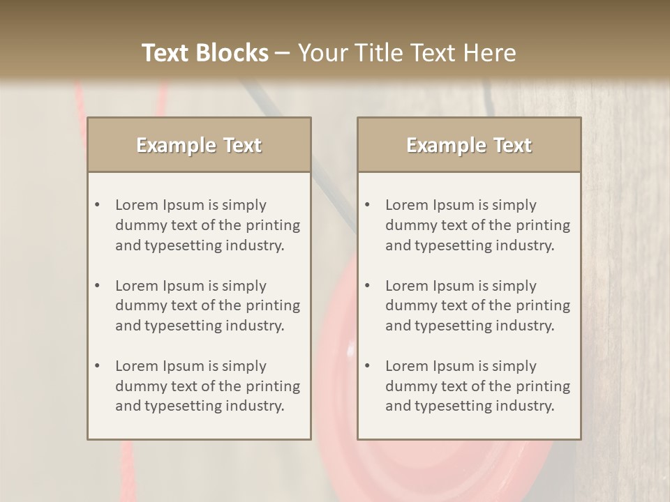 Round Needle Clothing PowerPoint Template