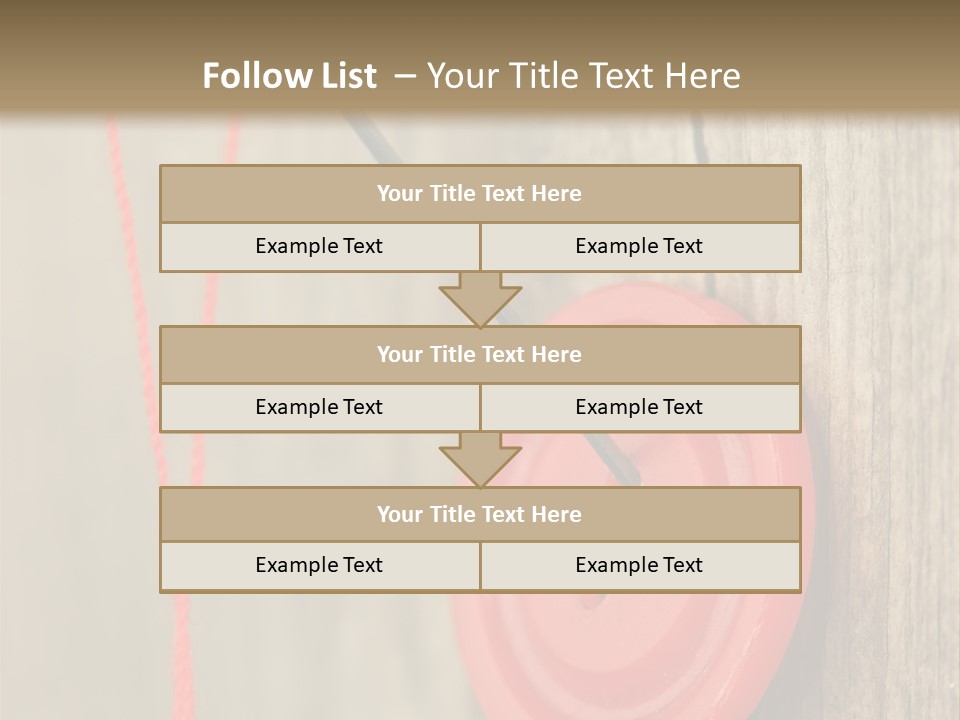 Round Needle Clothing PowerPoint Template