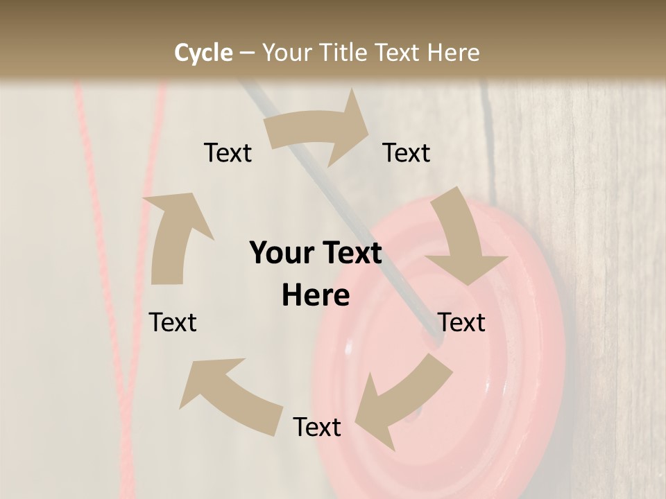 Round Needle Clothing PowerPoint Template
