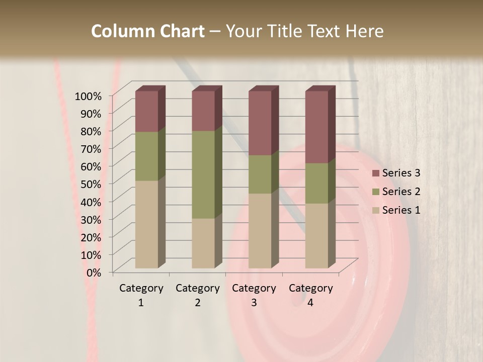 Round Needle Clothing PowerPoint Template
