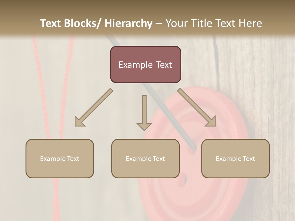 Round Needle Clothing PowerPoint Template