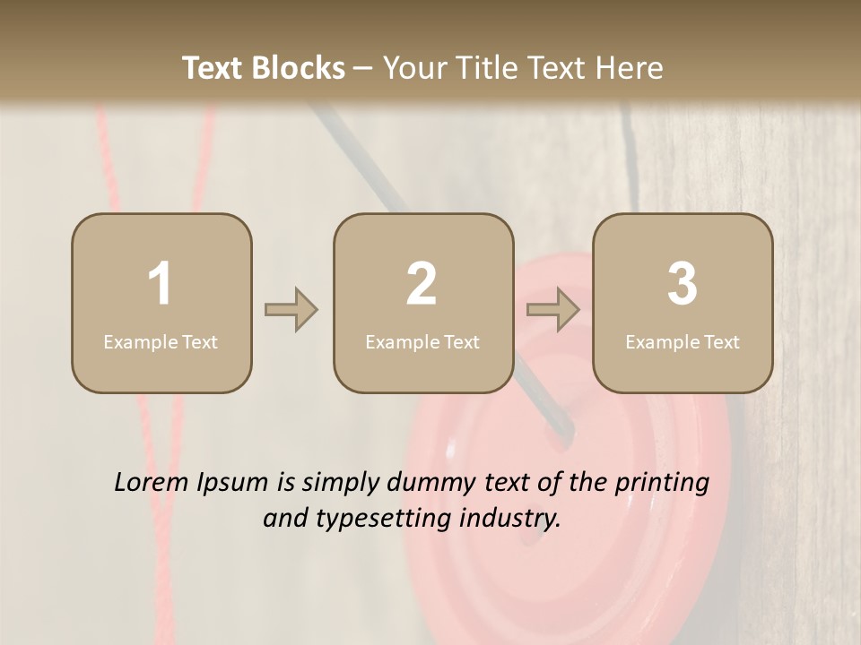 Round Needle Clothing PowerPoint Template