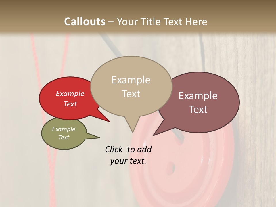 Round Needle Clothing PowerPoint Template
