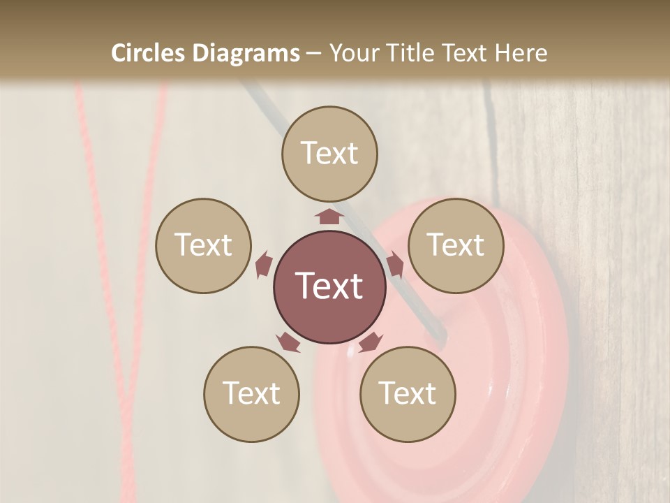 Round Needle Clothing PowerPoint Template