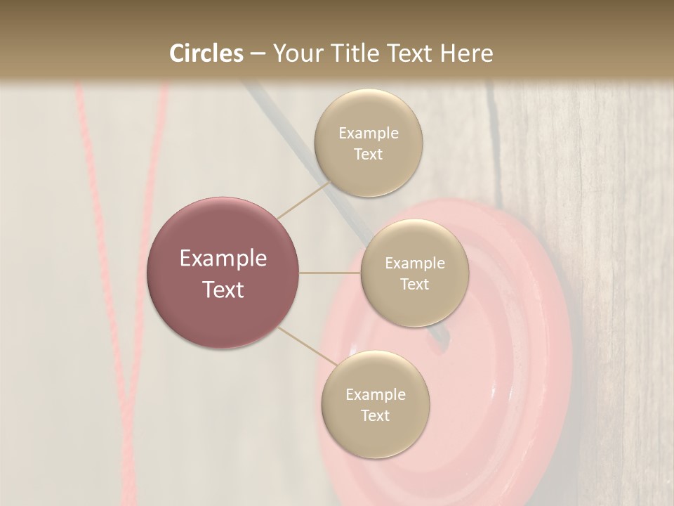 Round Needle Clothing PowerPoint Template