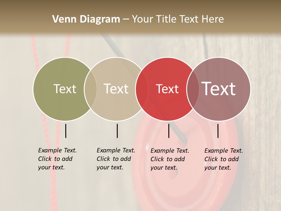 Round Needle Clothing PowerPoint Template