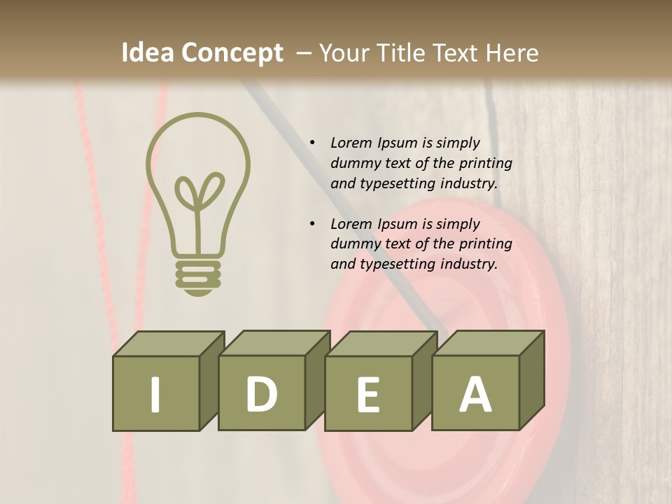 Round Needle Clothing PowerPoint Template