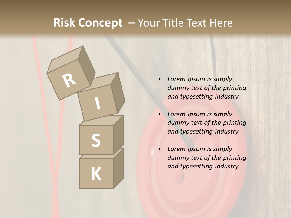 Round Needle Clothing PowerPoint Template