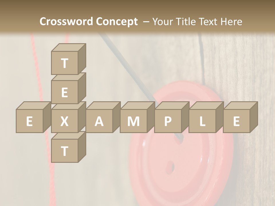 Round Needle Clothing PowerPoint Template