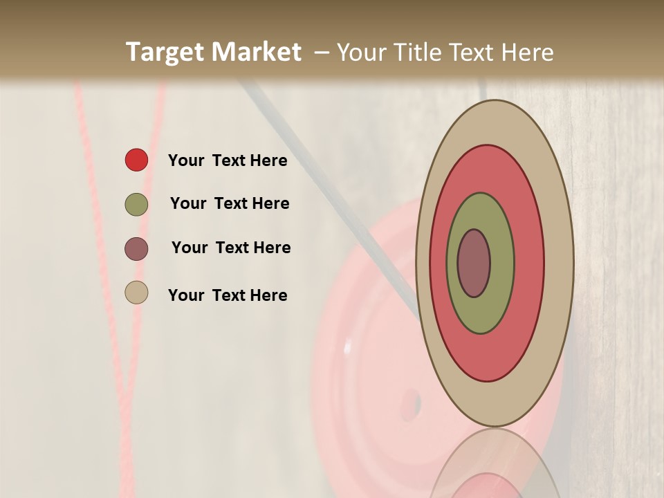 Round Needle Clothing PowerPoint Template