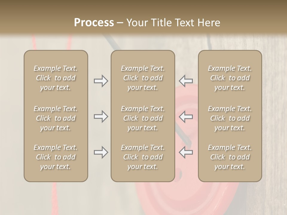 Round Needle Clothing PowerPoint Template