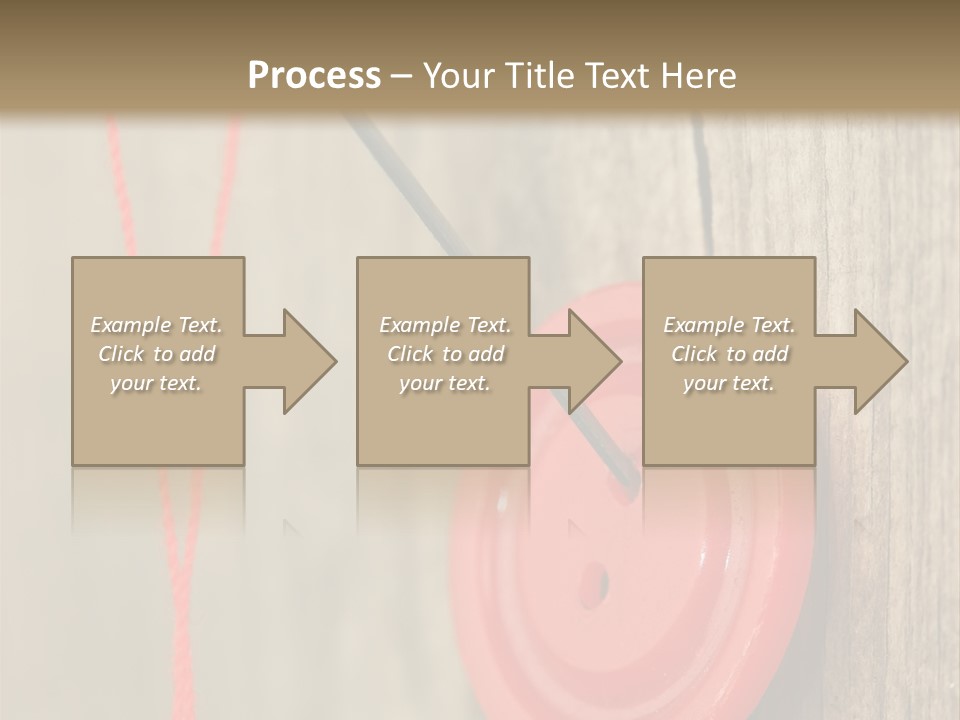 Round Needle Clothing PowerPoint Template