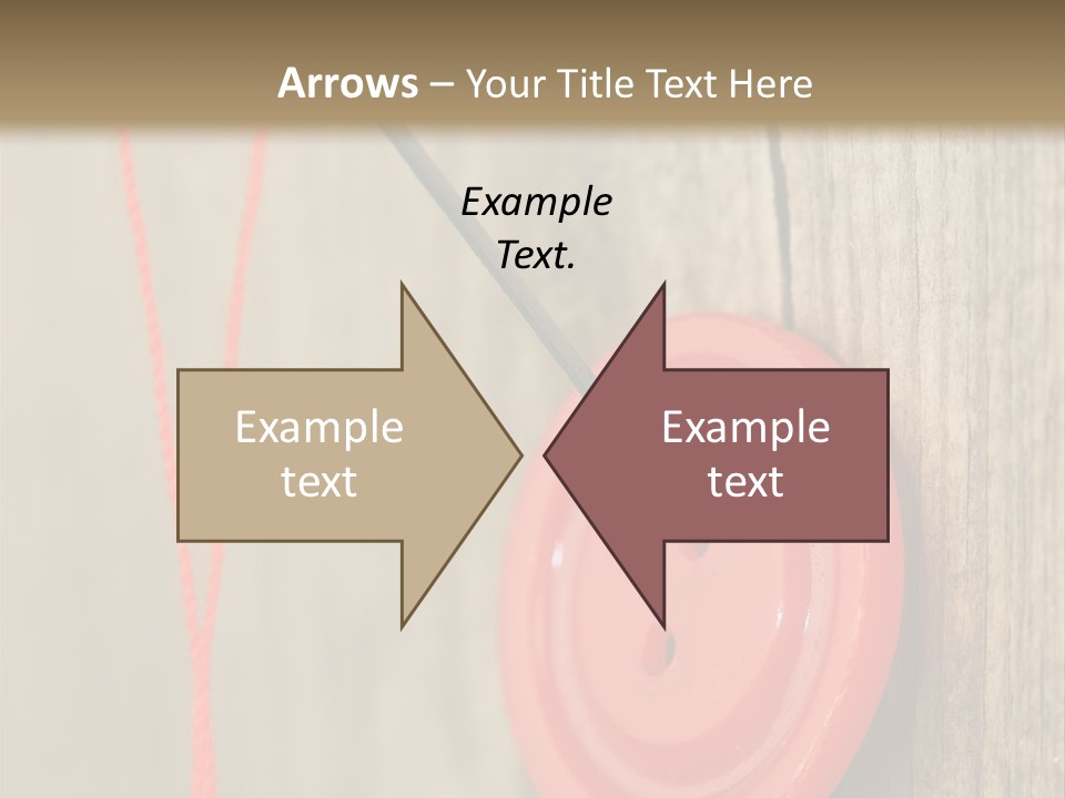 Round Needle Clothing PowerPoint Template