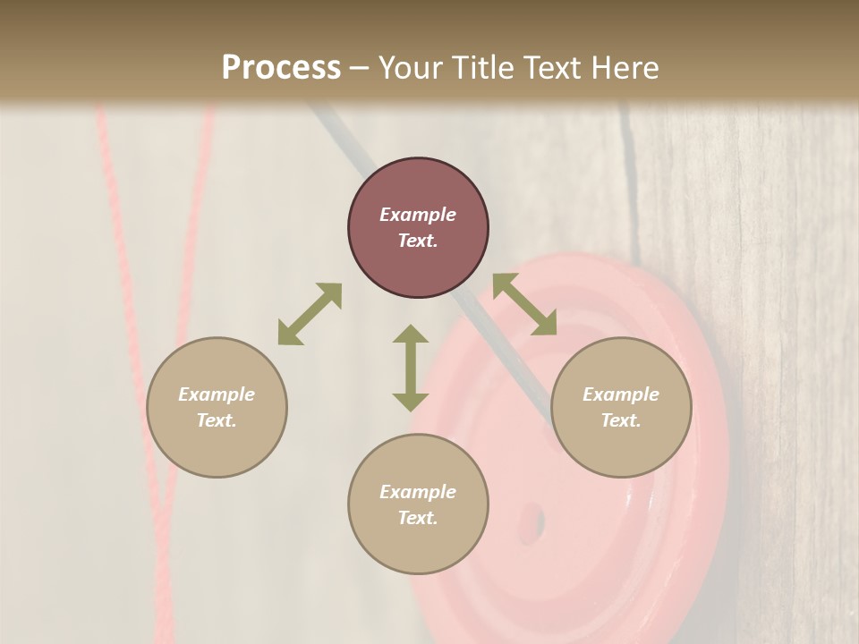 Round Needle Clothing PowerPoint Template