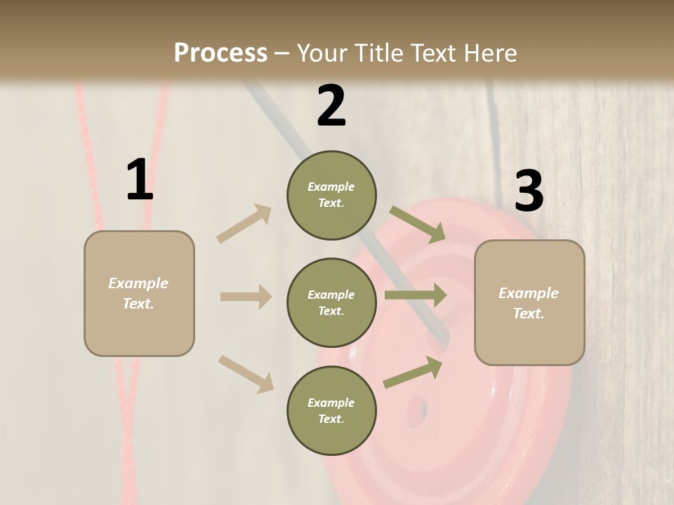 Round Needle Clothing PowerPoint Template