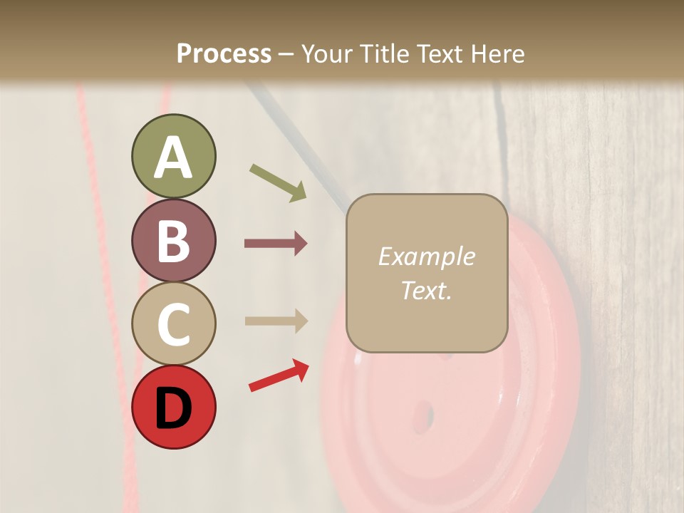 Round Needle Clothing PowerPoint Template
