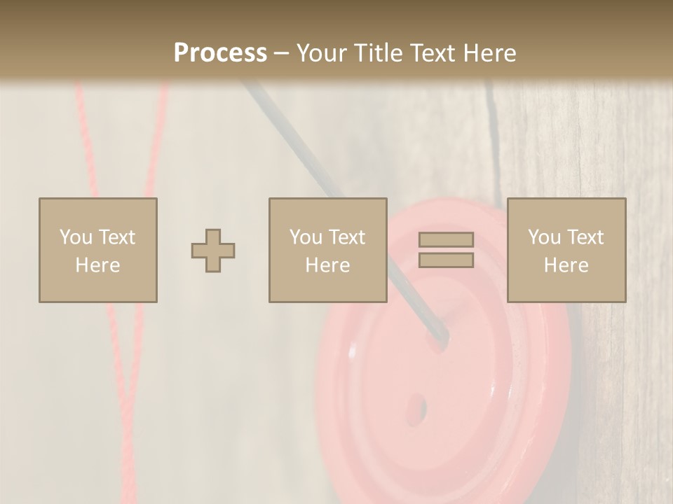 Round Needle Clothing PowerPoint Template