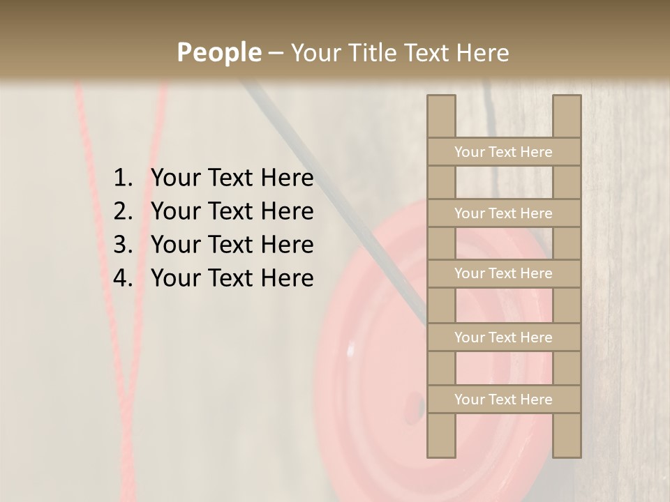 Round Needle Clothing PowerPoint Template