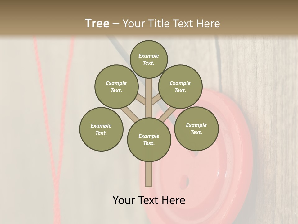 Round Needle Clothing PowerPoint Template