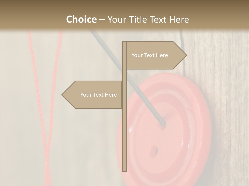 Round Needle Clothing PowerPoint Template