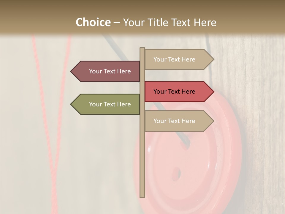 Round Needle Clothing PowerPoint Template