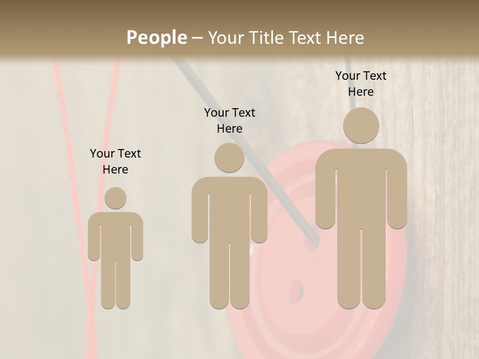 Round Needle Clothing PowerPoint Template