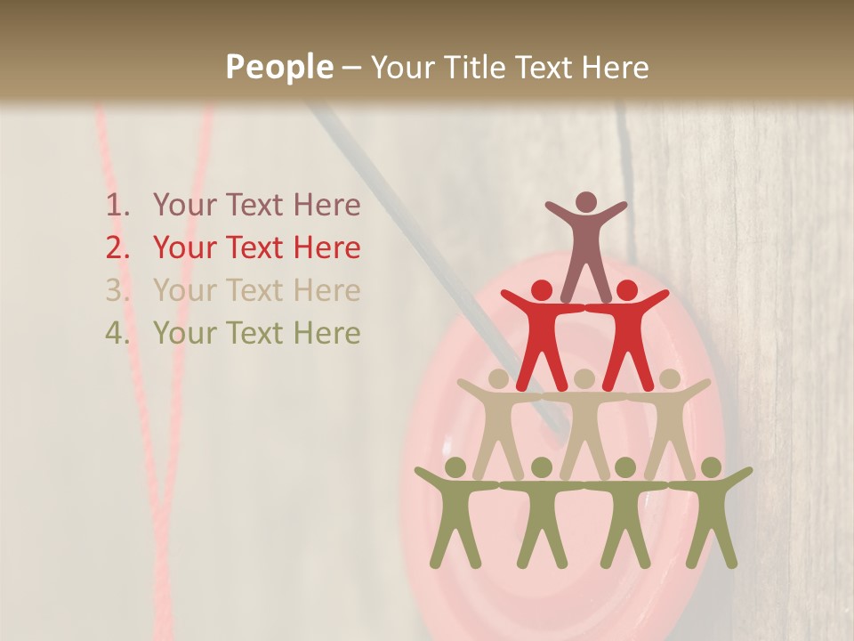 Round Needle Clothing PowerPoint Template