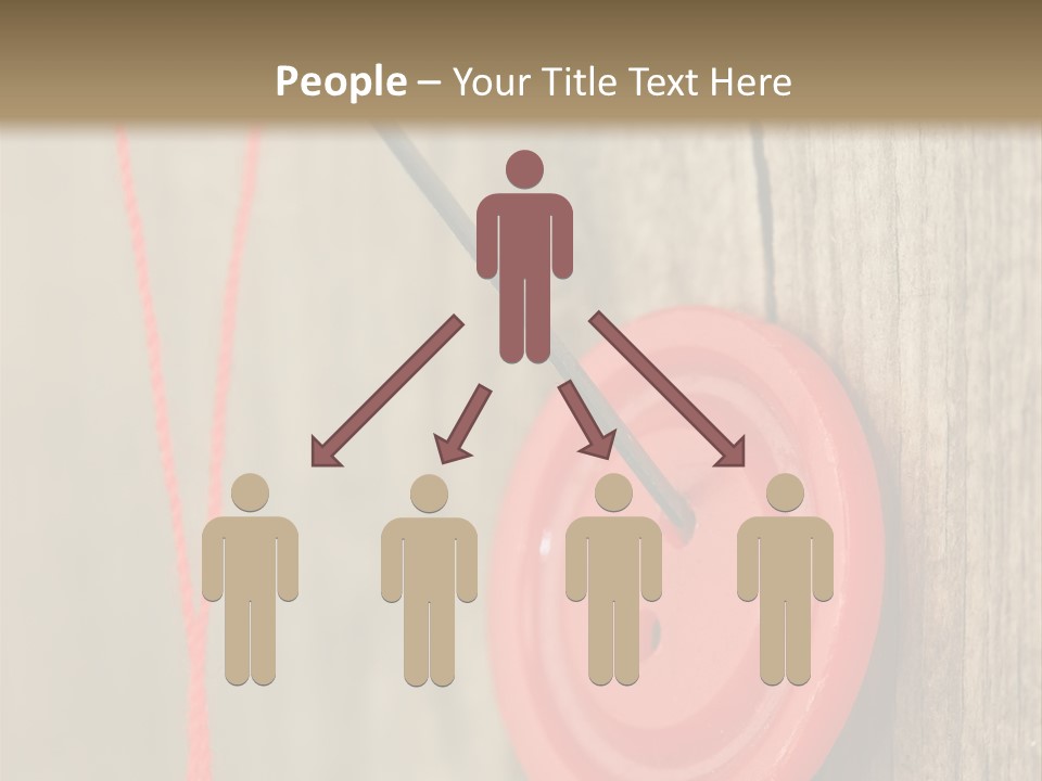 Round Needle Clothing PowerPoint Template