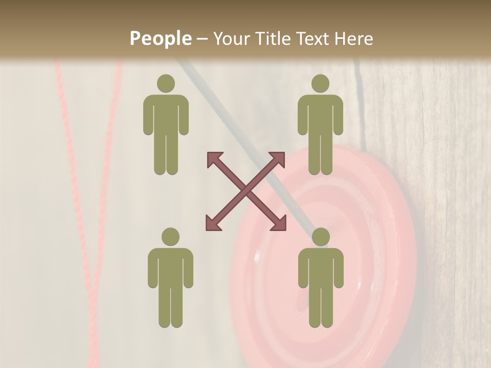 Round Needle Clothing PowerPoint Template