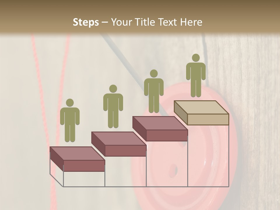 Round Needle Clothing PowerPoint Template