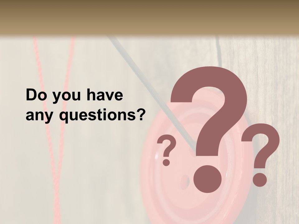 Round Needle Clothing PowerPoint Template