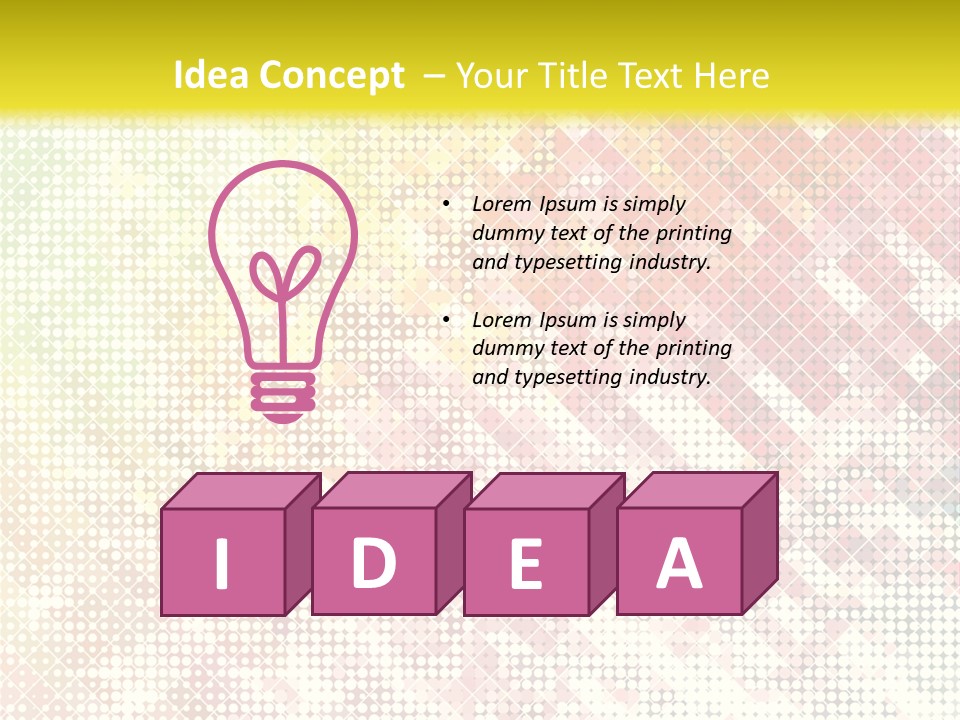 Abstract Illustration Shape PowerPoint Template