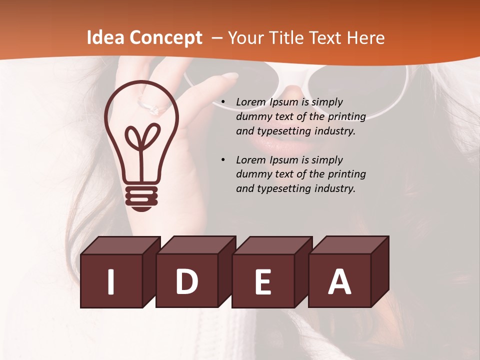 Vertical Woman Sexy PowerPoint Template