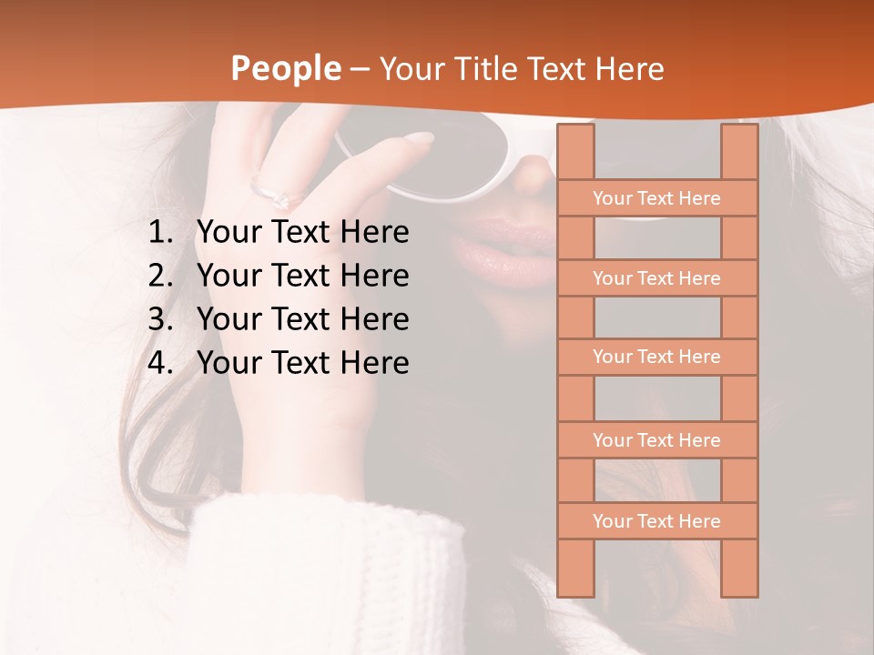 Vertical Woman Sexy PowerPoint Template