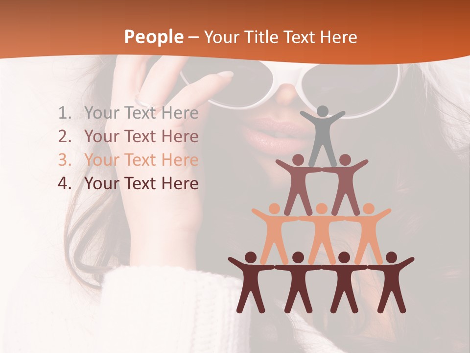 Vertical Woman Sexy PowerPoint Template