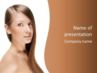 Female Fashion White PowerPoint Template