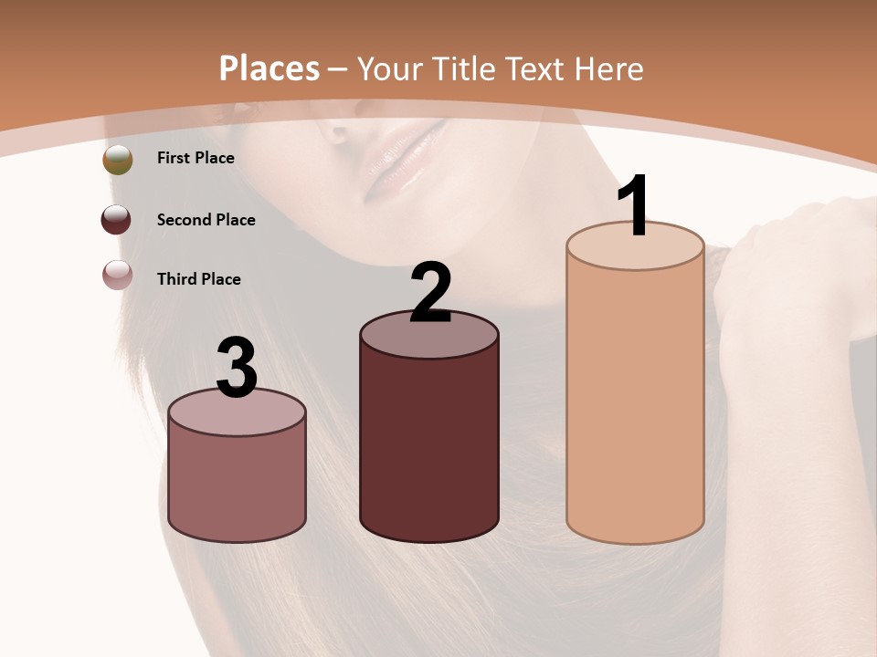 Beautiful Close Up Portrait PowerPoint Template