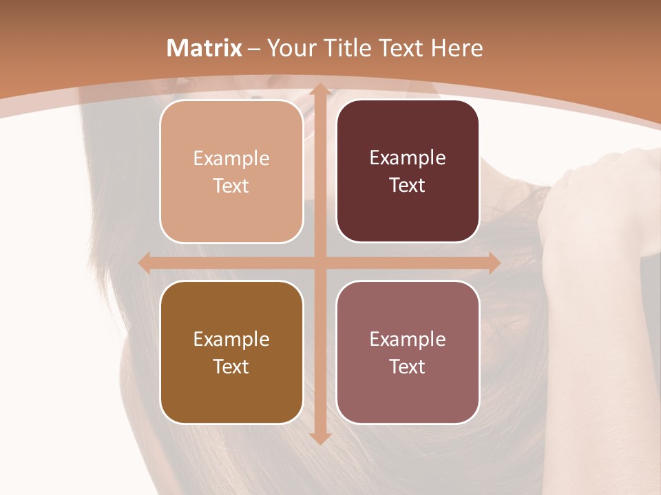 Beautiful Close Up Portrait PowerPoint Template