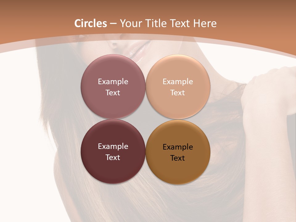 Beautiful Close Up Portrait PowerPoint Template