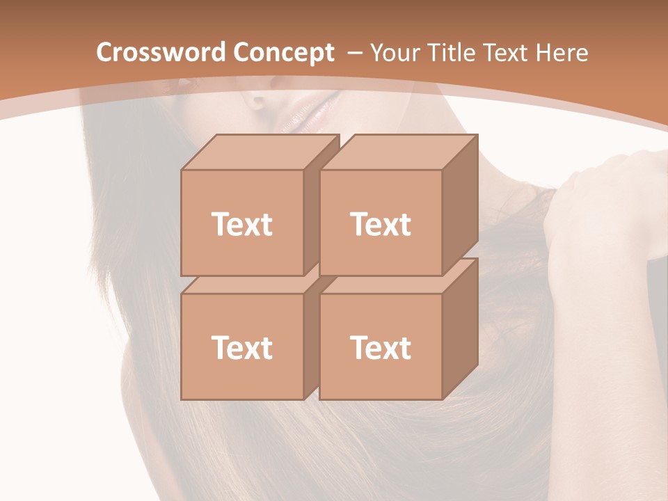 Beautiful Close Up Portrait PowerPoint Template