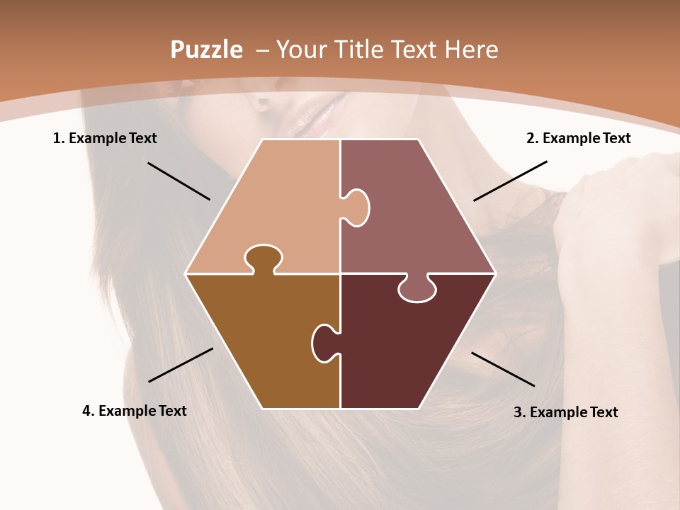 Beautiful Close Up Portrait PowerPoint Template