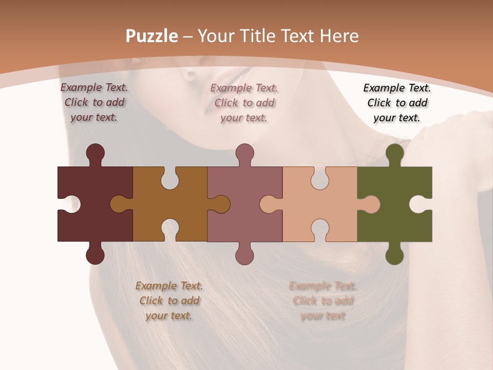 Beautiful Close Up Portrait PowerPoint Template