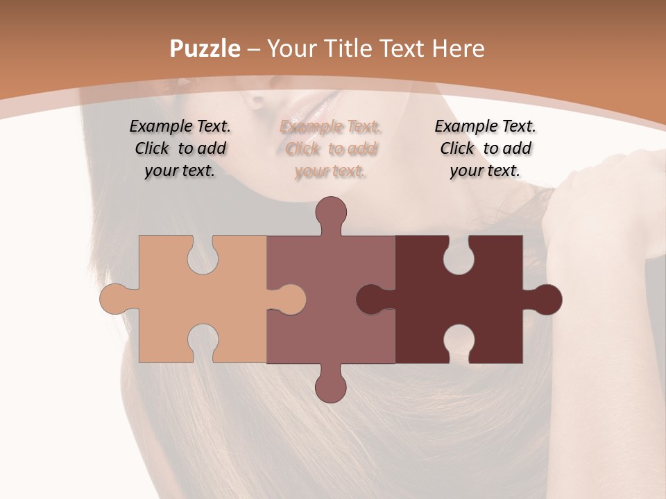 Beautiful Close Up Portrait PowerPoint Template