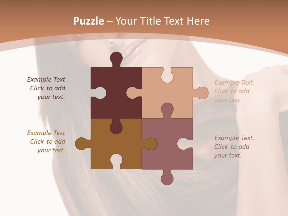 Beautiful Close Up Portrait PowerPoint Template
