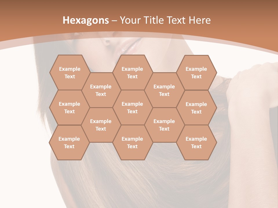 Beautiful Close Up Portrait PowerPoint Template