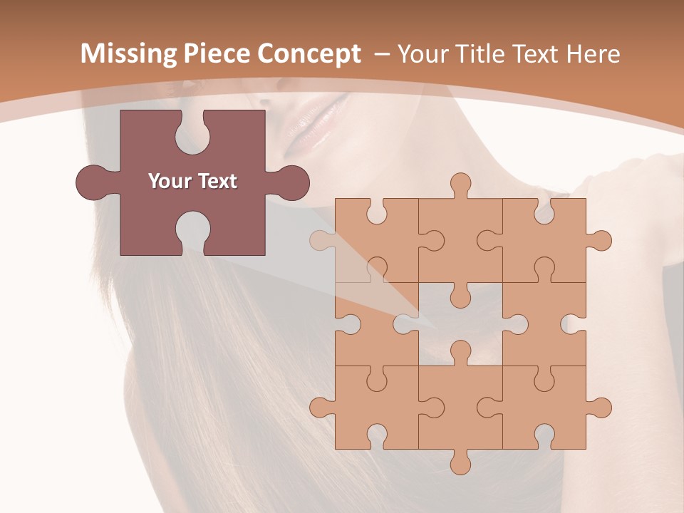Beautiful Close Up Portrait PowerPoint Template